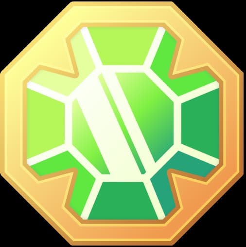 JEWEL token logo, coin with a four-leaf clover