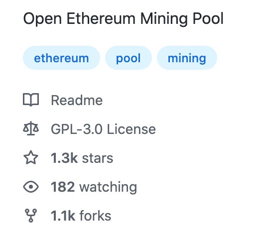 Open Ethereum Mining Pool data on GitHub