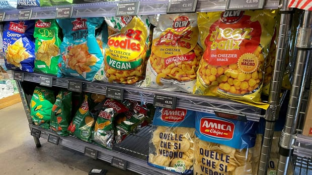 One of the big sellers in Lotts and Co's Swedish range is cheese balls.  Cheese bows don't sell as well, according to Rory English, the taste of the two cheese snacks is completely different.